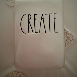 Rae Dunn Pink Ceramic pen holder